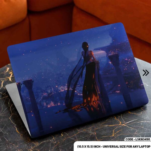 Fantacy Digital Illustration Matte Finished Removable Waterproof Laptop Sticker & Laptop Skin (Including FREE Accessories) - LSKN3490 - DDecorator