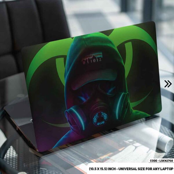 Digital Character Neon Matte Finished Removable Waterproof Laptop Sticker & Laptop Skin (Including FREE Accessories) - LSKN2768 - DDecorator