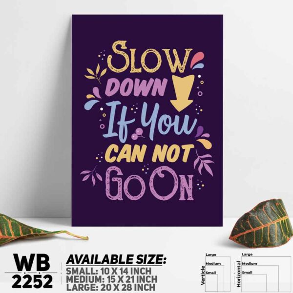 DDecorator Keep Going On - Motivational Wall Decoration And Home Decoration PVC Wall Board And Wall Canvas - WB2252