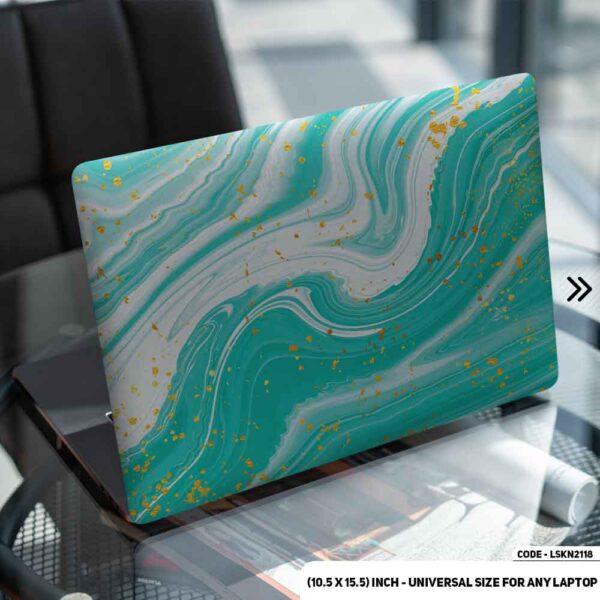 Liquid Marble Texture Matte Finished Removable Waterproof Laptop Sticker & Laptop Skin (Including FREE Accessories) - LSKN2118 - DDecorator