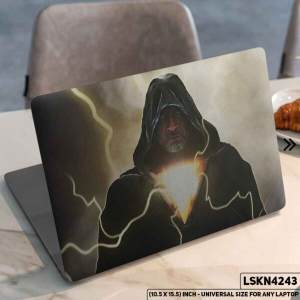 Black Adam DC Universe Matte Finished Removable Waterproof Laptop Sticker & Laptop Skin (Including FREE Accessories) - LSKN4243 - DDecorator