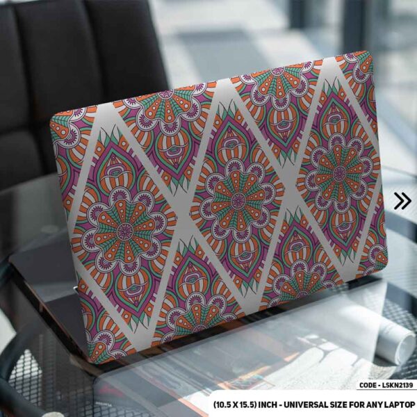 Seamless Geomatric Pattern Matte Finished Removable Waterproof Laptop Sticker & Laptop Skin (Including FREE Accessories) - LSKN2139 - DDecorator