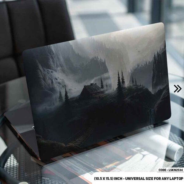 Fantasy Landscape Illustration Matte Finished Removable Waterproof Laptop Sticker & Laptop Skin (Including FREE Accessories) - LSKN2534 - DDecorator