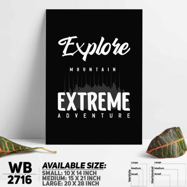 DDecorator Explore - Motivational Wall Decoration And Home Decoration PVC Wall Board And Wall Canvas - WB2716