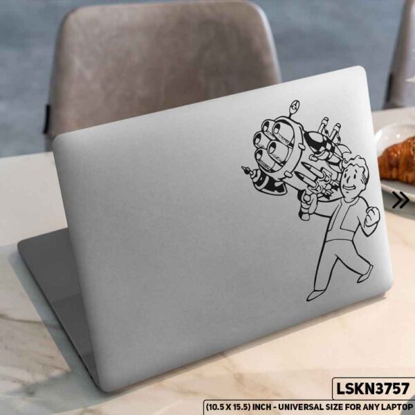 Digital Character Illustration Matte Finished Removable Waterproof Laptop Sticker & Laptop Skin (Including FREE Accessories) - LSKN3757 - DDecorator