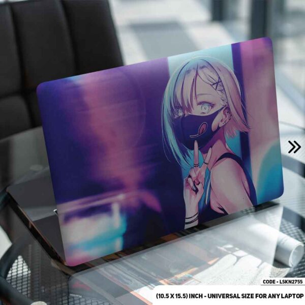 Digital Fantacy Anime Illustration Matte Finished Removable Waterproof Laptop Sticker & Laptop Skin (Including FREE Accessories) - LSKN2755 - DDecorator