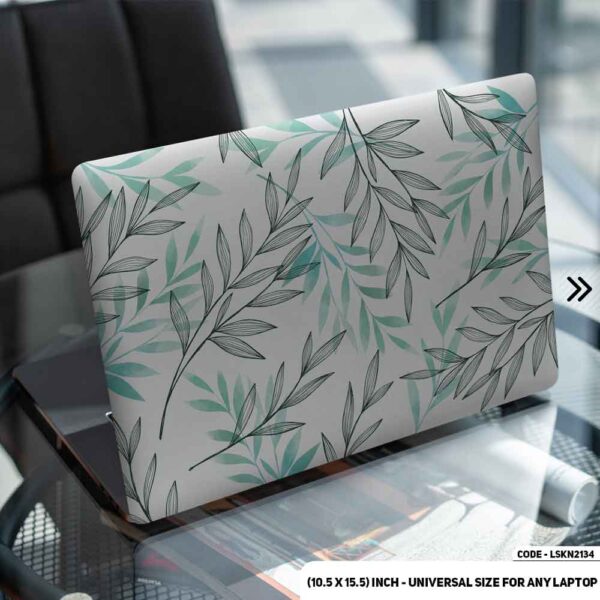 Flower Pattern Floral Design Matte Finished Removable Waterproof Laptop Sticker & Laptop Skin (Including FREE Accessories) - LSKN2134 - DDecorator