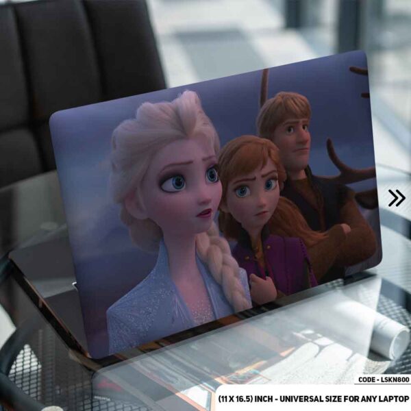 Elsa In Frozen Matte Finished Removable Waterproof Laptop Sticker & Laptop Skin (Including FREE Accessories) - LSKN800 - DDecorator