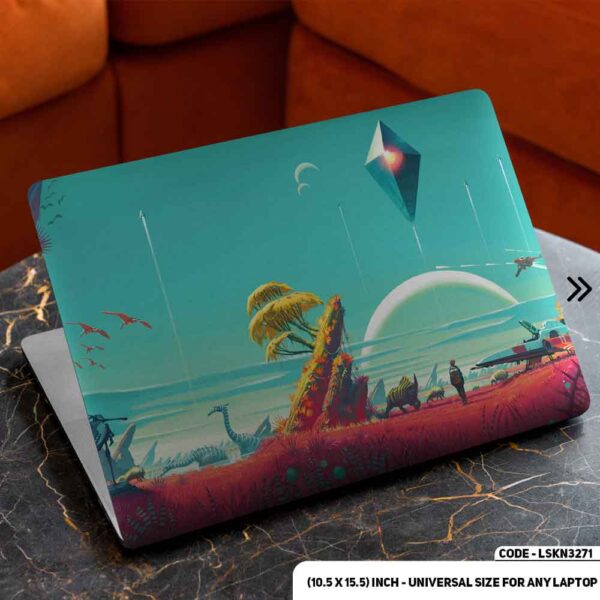 Digital Fantacy Anime Cartoon Art Illustration Matte Finished Removable Waterproof Laptop Sticker & Laptop Skin (Including FREE Accessories) - LSKN3271 - DDecorator
