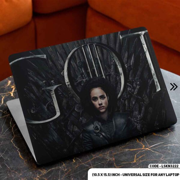 GOT - Game of Thrones Matte Finished Removable Waterproof Laptop Sticker & Laptop Skin (Including FREE Accessories) - LSKN3222 - DDecorator