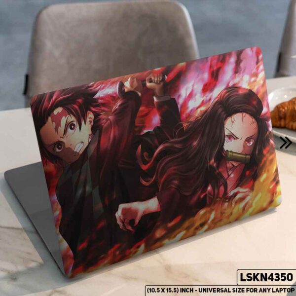 Demon Slayer: Kimetsu no Yaiba Matte Finished Removable Waterproof Laptop Sticker & Laptop Skin (Including FREE Accessories) - LSKN4350 - DDecorator