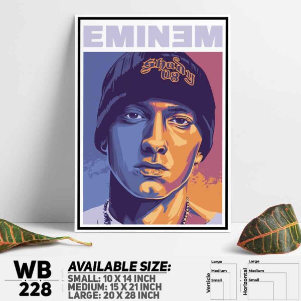 DDecorator Eminem 
American Rapper 
Wall Decoration And Home Decoration PVC Wall Board And Wall Canvas - WB228