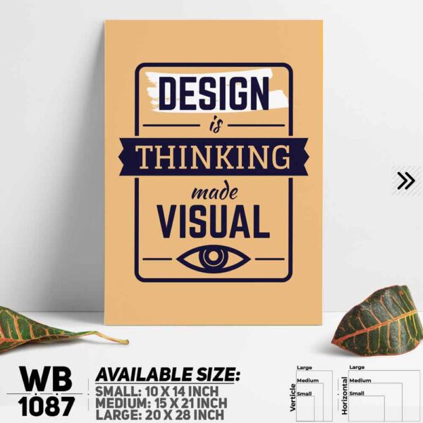 DDecorator Motivational Quote Wall Decoration And Home Decoration PVC Wall Board And Wall Canvas - WB1087