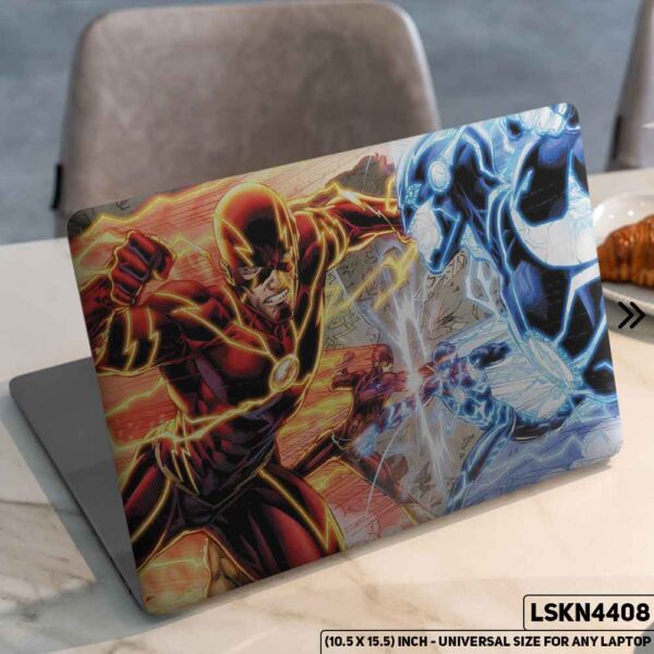 Flash & Villain Matte Finished Removable Waterproof Laptop Sticker & Laptop Skin (Including FREE Accessories) - LSKN4408 - DDecorator