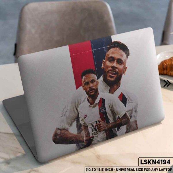 Neymar Football Playing Matte Finished Removable Waterproof Laptop Sticker & Laptop Skin (Including FREE Accessories) - LSKN4194 - DDecorator