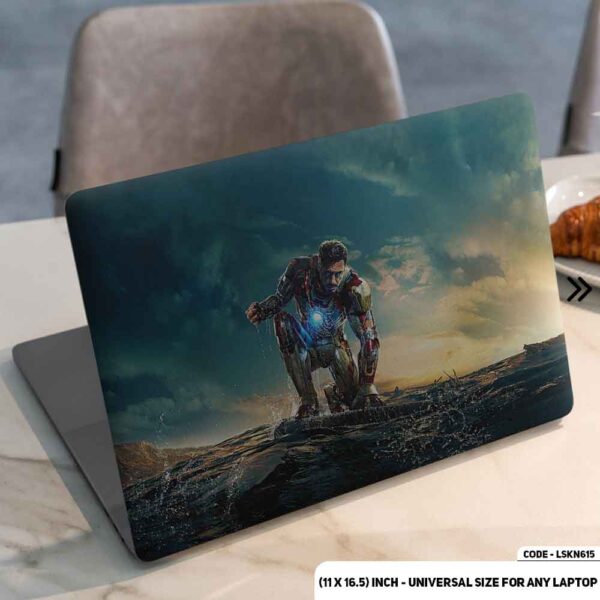 Marvel Legends Iron Man Matte Finished Removable Waterproof Laptop Sticker & Laptop Skin (Including FREE Accessories) - LSKN615 - DDecorator