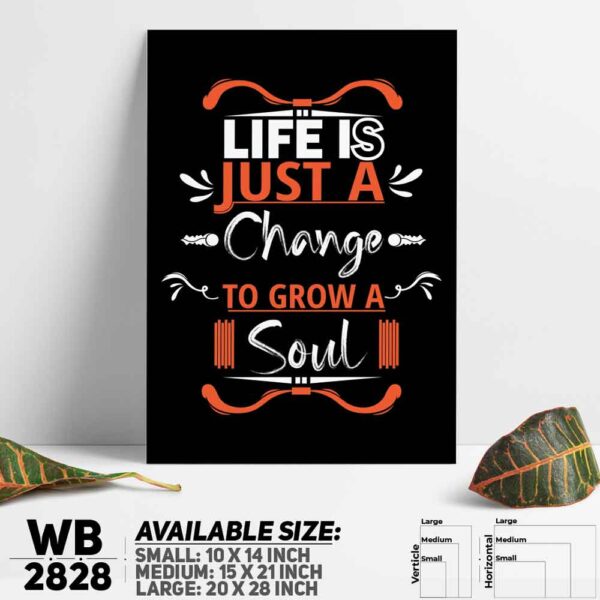 DDecorator Grow Soul - Motivational Wall Decoration And Home Decoration PVC Wall Board And Wall Canvas - WB2828